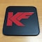 Dacasso Black Leatherette Square Coaster for Glass Tabletop AG-1051 - alternate 2